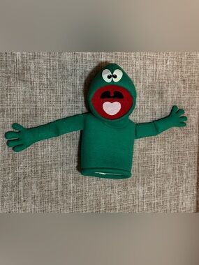 Vintage Puppet Productions Hand Puppet Green Froggy Muppet Style Handi-Sphere